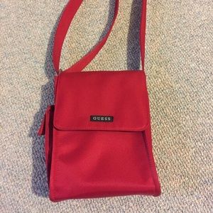 Vintage Guess red satin purse